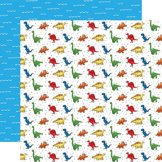 Little Boy Wind-Up Dinosaurs DS Paper (1 Sheet)