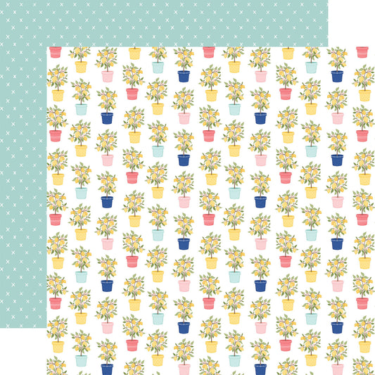 Carta Bella Lemonade: Lemon Trees 12x12 Patterned Paper
