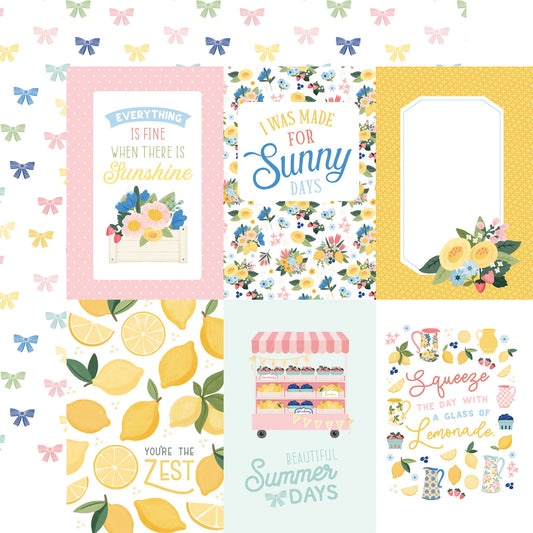 Carta Bella Lemonade: 4x6 Journaling Cards 12x12 Patterned Paper