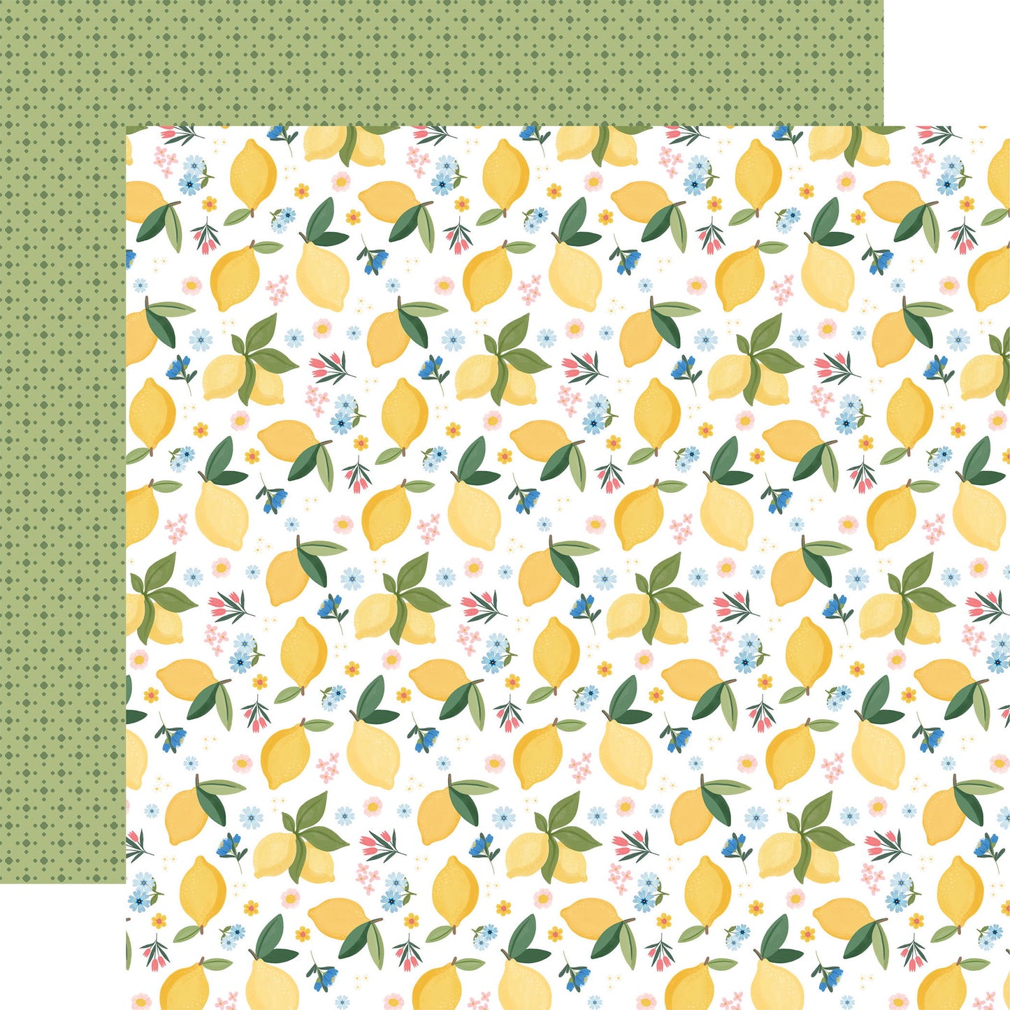 Carta Bella Lemonade: Squeeze The Day Lemons 12x12 Patterned Paper