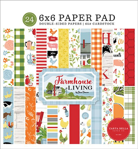 Carta Bella DISC - Farmhouse Living 6x6 Pad