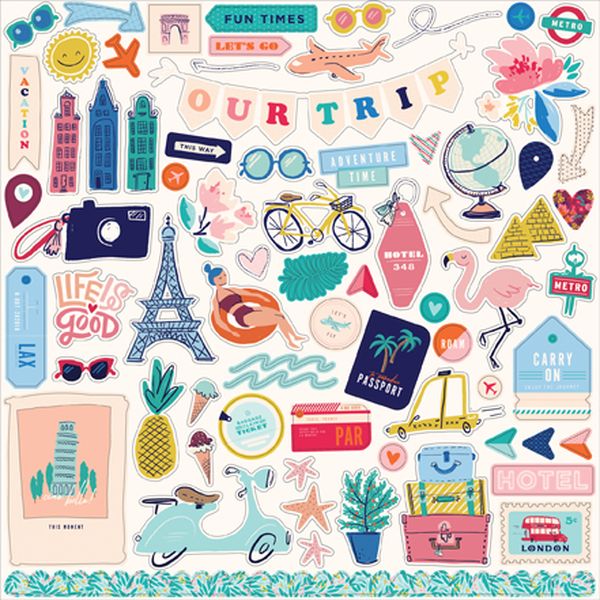 Let's Travel Stickers
