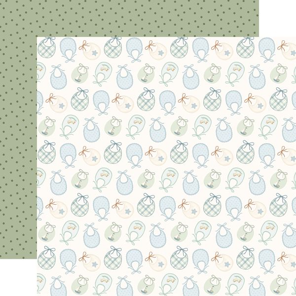 Carta Bella Little Lullabies: Baby Boy: Bundle Of Joy Bibs 12x12 Patterned Paper