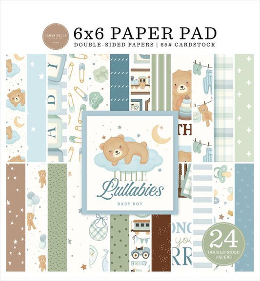 Carta Bella Little Lullabies: Baby Boy 6x6 Paper Pad