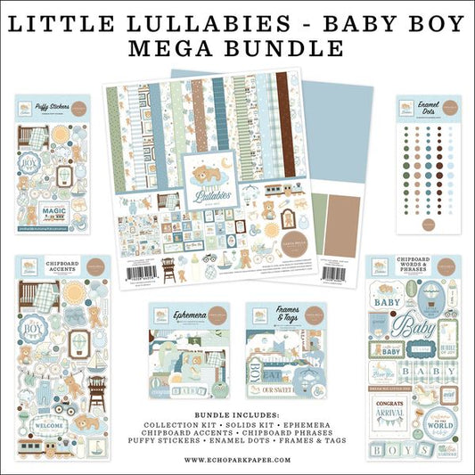 Carta Bella Little Lullabies: Baby Boy Mega Bundle