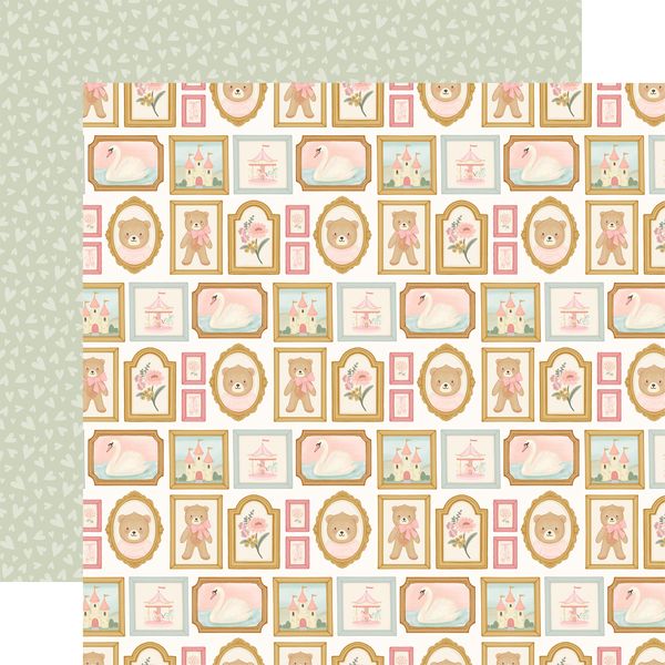 Carta Bella Little Lullabies: Baby Girl: Girl Nursery Wall Art 12x12 Patterned Paper