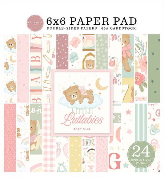 Carta Bella Little Lullabies: Baby Girl 6x6 Paper Pad