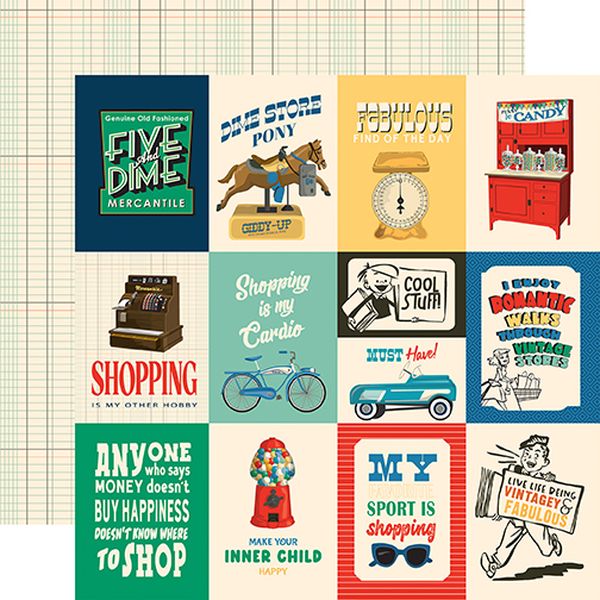 Carta Bella Merchantile 3x4 Journaling Cards