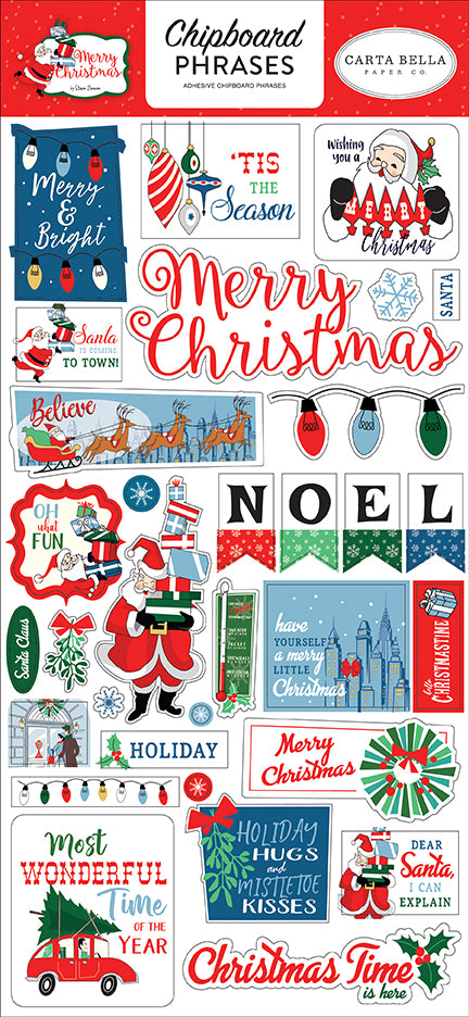 Merry Christmas 6 x 12 Phrases