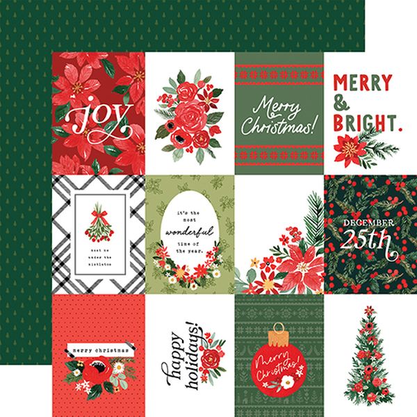 Merry Christmas Flora Merry Journaling Cards