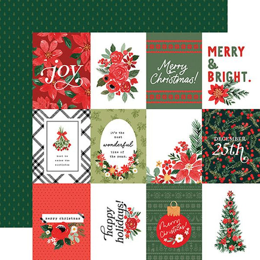 Merry Christmas Flora Merry Journaling Cards