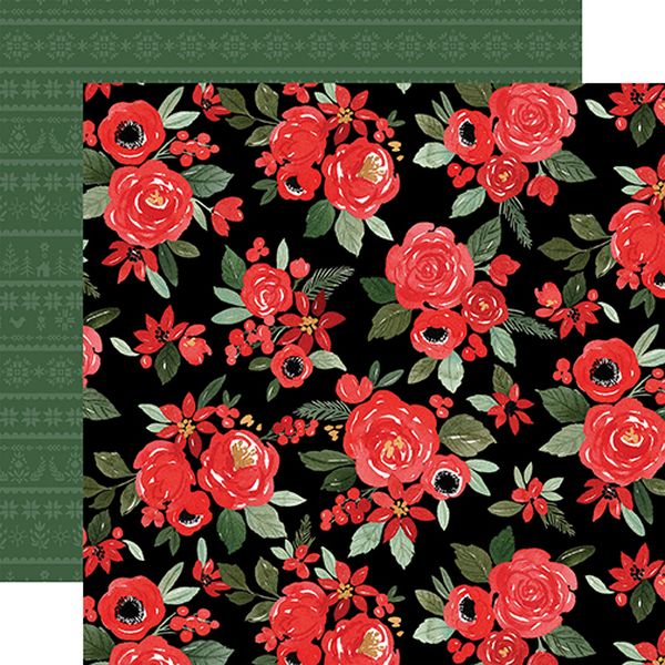 Merry Christmas Flora Merry Large Floral DS Paper (1 Sheet)