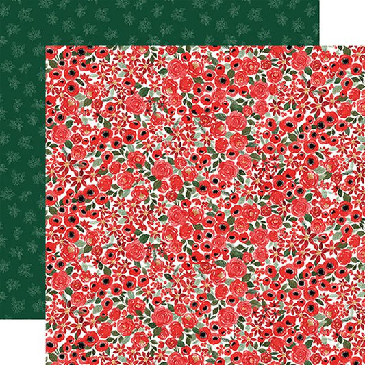 Merry Christmas Flora Merry Small Floral DS Paper (1 Sheet)