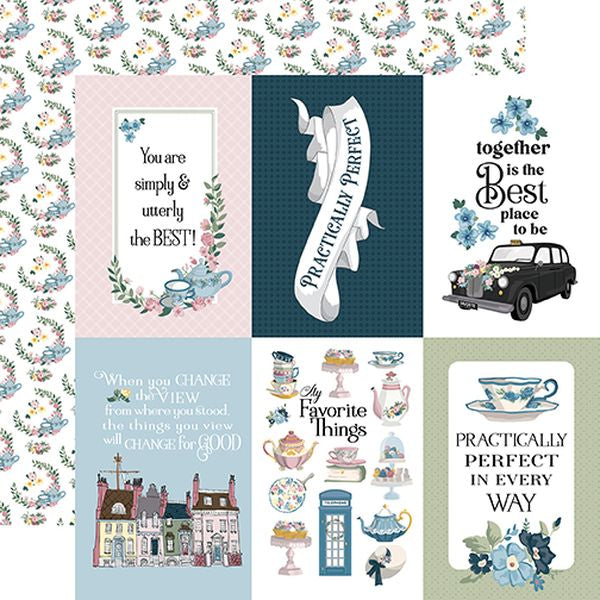 Carta Bella My Favorite Things - 4x6 Journaling Cards 12x12 DS Paper (1 Sheet)