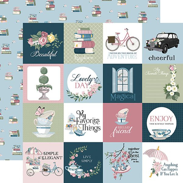 Carta Bella My Favorite Things - 3x3 Journaling Cards 12x12 DS Paper (1 Sheet)