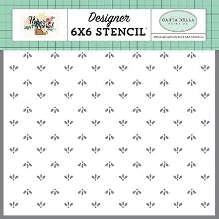 Flower Market Market Dot 6x6 Stencil Set