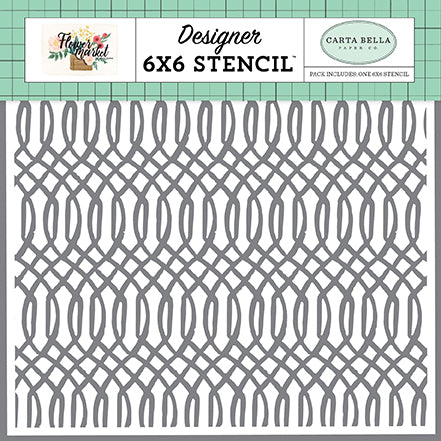 Garden Geometric 6x6 Stencil Se