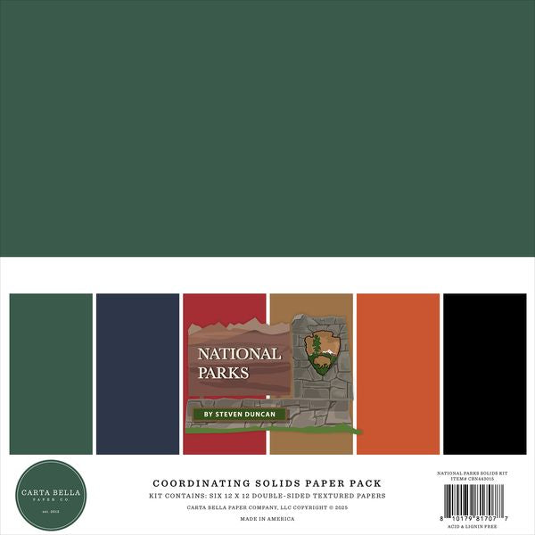 Carta Bella National Parks Solids Kit