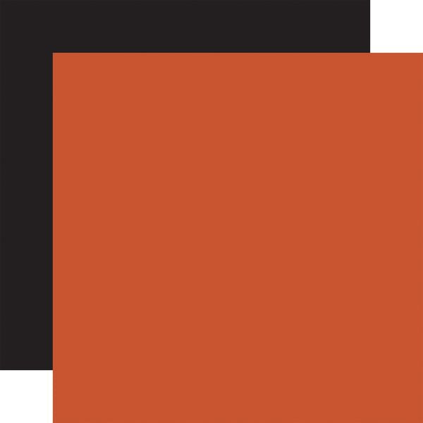 Carta Bella: National Parks - Orange / Black 12x12 Coordinating Solid DS Paper