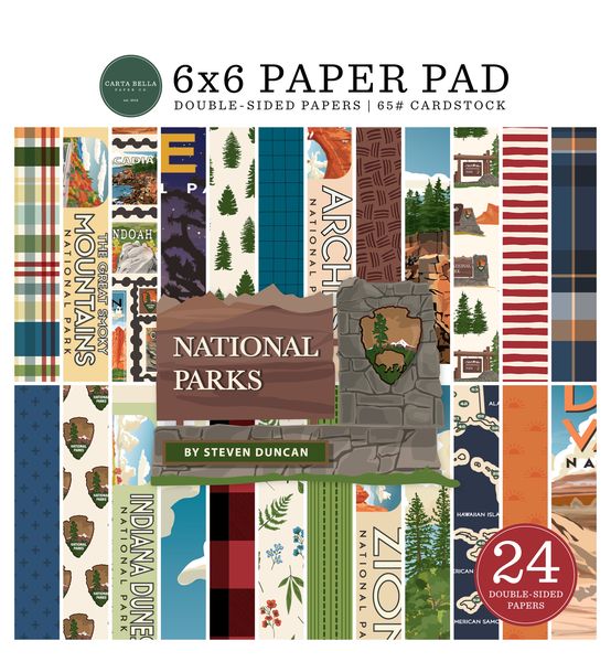 Carta Bella National Parks 6x6 Paper Pad