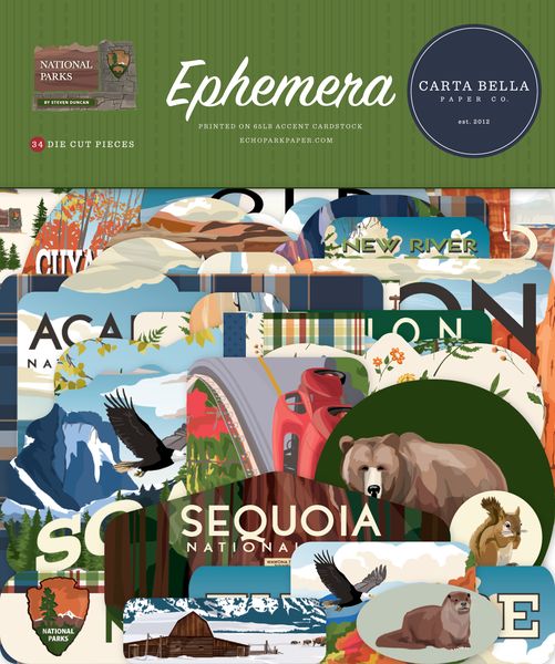 Carta Bella National Parks Ephemera
