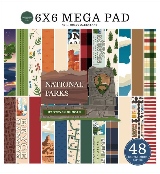 Carta Bella National Parks Cardmakers 6X6 Mega Pad
