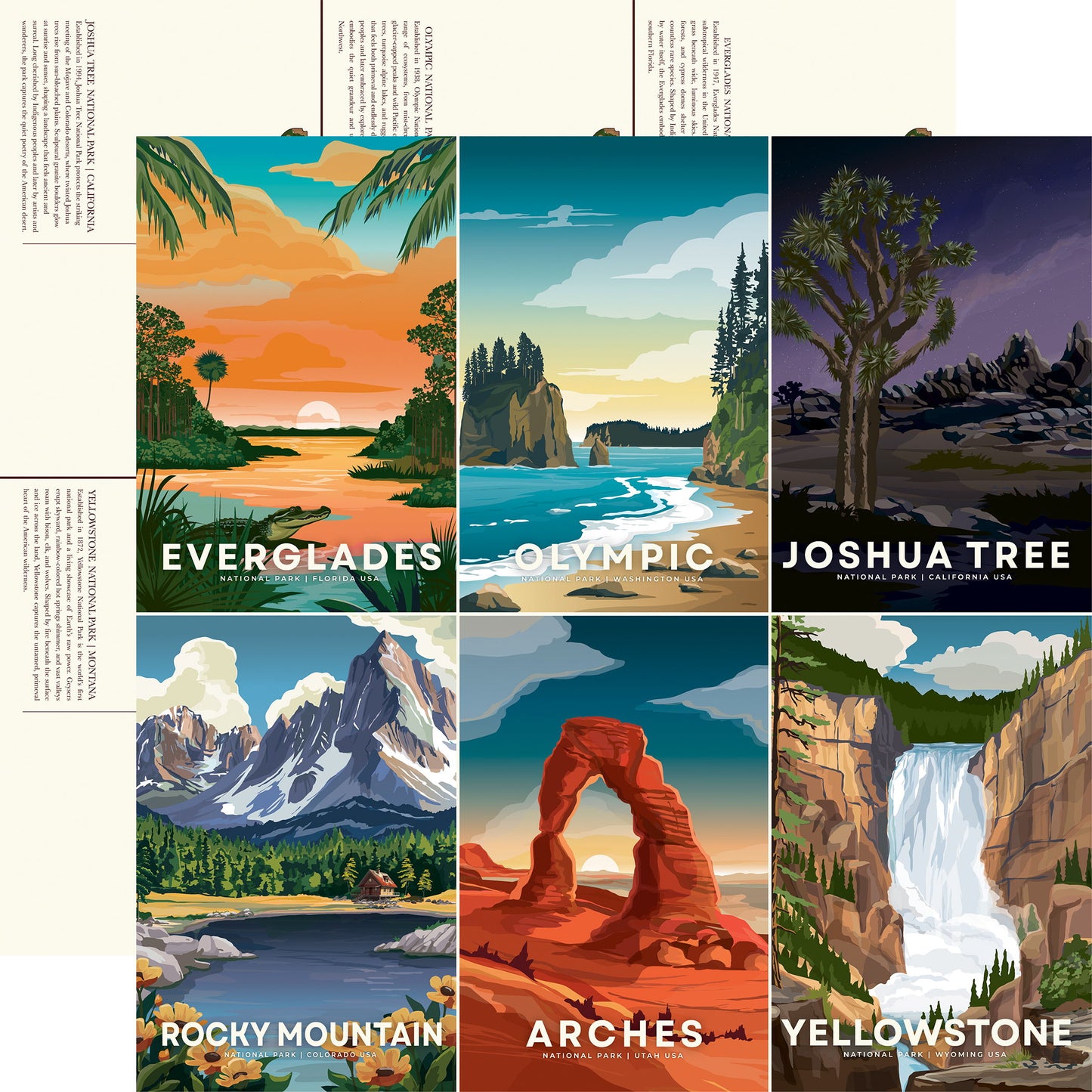 Carta Bella National Parks No. 2: Outdoors Journaling Cards DS Paper (1 Sheet)