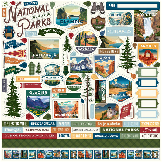 Carta Bella National Parks No. 2: National Parks No. 2 Element Sticker