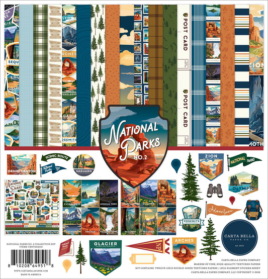 Carta Bella National Parks No. 2: National Parks No. 2 Collection Kit