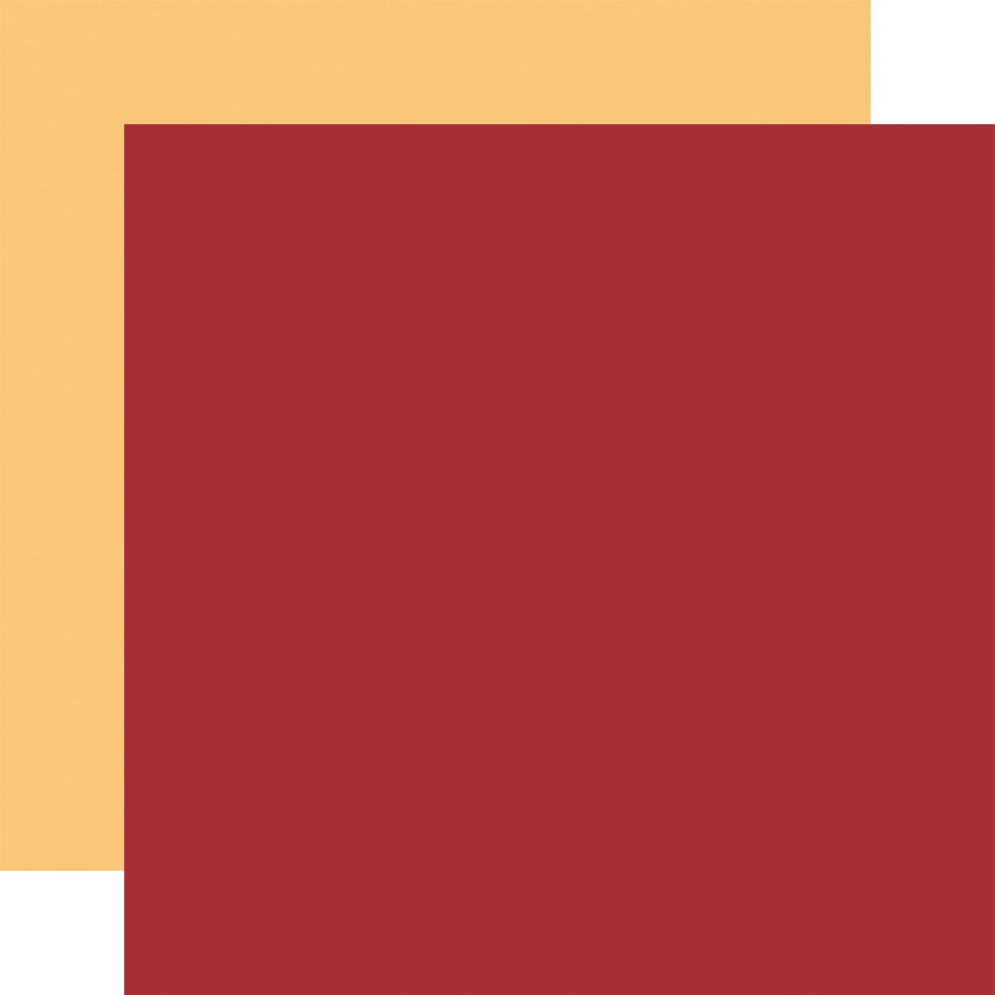 Carta Bella National Parks No. 2: Red / Yellow 12x12 Coordinating Solid DS Paper (1 Sheet)