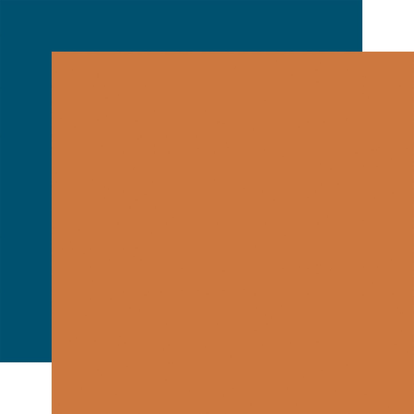Carta Bella National Parks No. 2: Orange / Navy 12x12 Coordinating Solid DS Paper (1 Sheet)