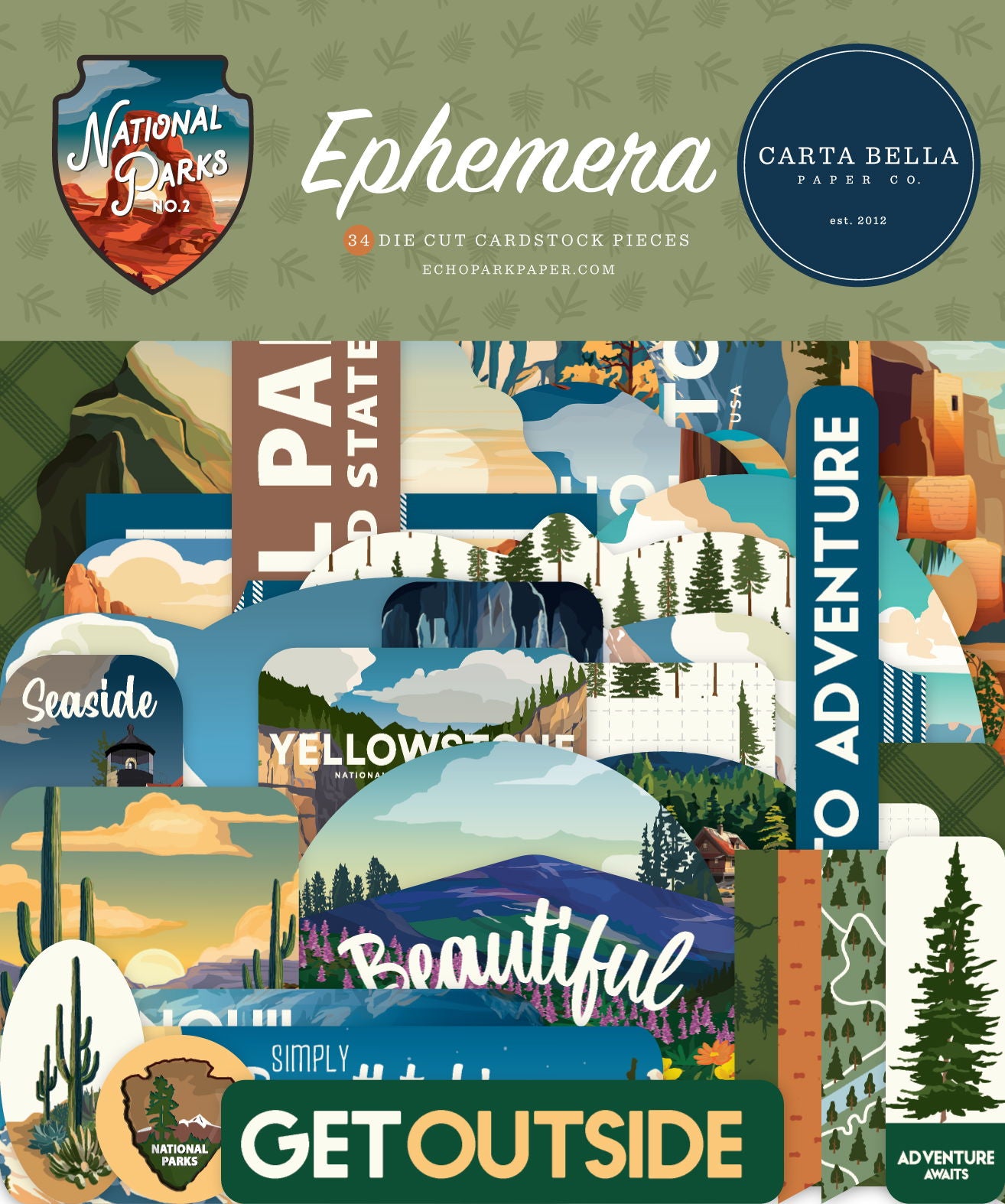 Carta Bella National Parks No. 2: National Parks No. 2 Ephemera