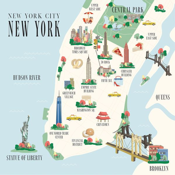 Carta Bella New York City: New York City Map DS Paper (1 Sheet)
