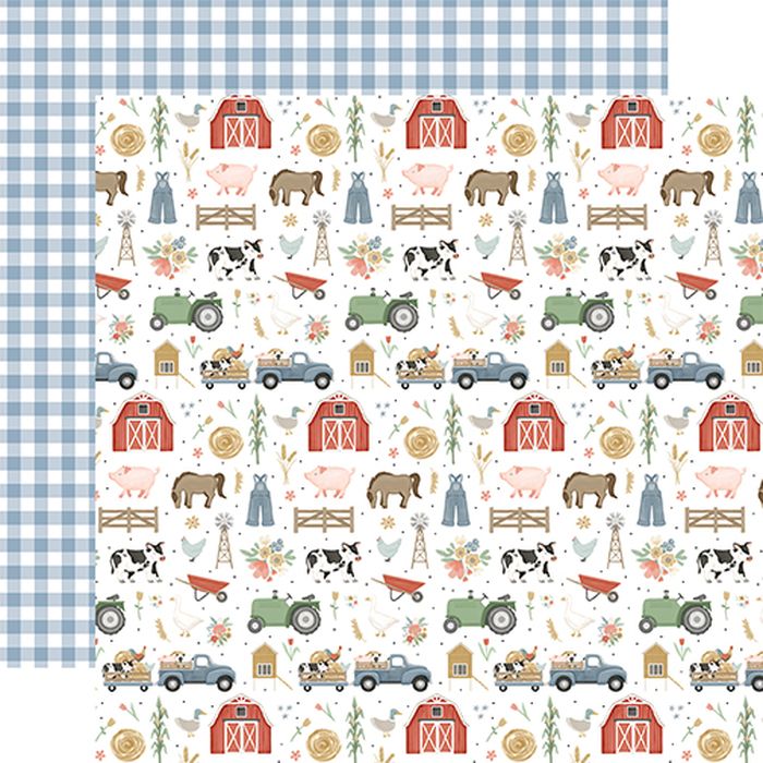 Carta Bella On The Farm Farm Day Finds 12x12 DS Patterned Paper (1 Sheet)