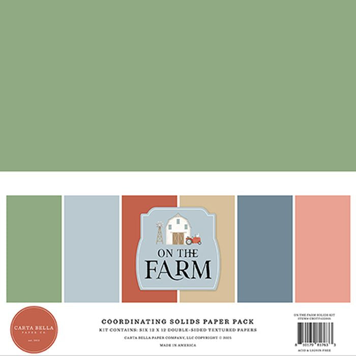 Carta Bella On The Farm Solids Kit