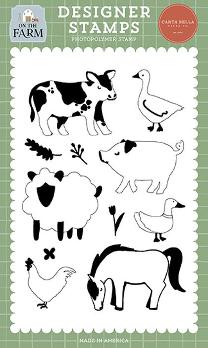 Carta Bella On The Farm Farm Animals Stamp Set