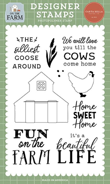 Carta Bella On The Farm Cows Come Home Stamp Set