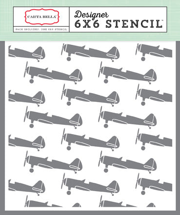 DISC - Vintage Airplane Stencil