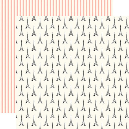 Carta Bella Paris: Eiffel Tower 12x12 DS Patterned Paper (1 Sheet)