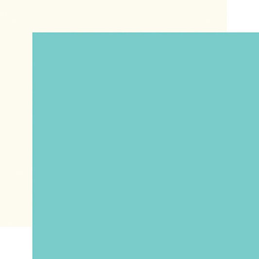 Carta Bella - Paris Blue / Cream 12x12 Coordinating Solid Paper (1 Sheet)