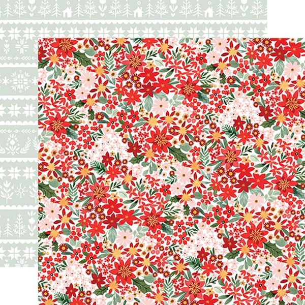 Peaceful Christmas Flora Peaceful Plaid DS Paper (1 Sheet)