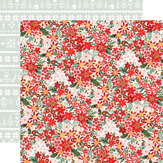 Peaceful Christmas Flora Peaceful Plaid DS Paper (1 Sheet)