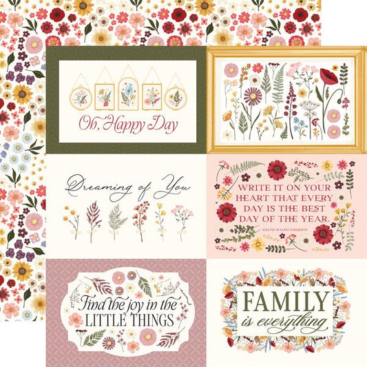 Carta Bella Pressed Floral: 6x4 Journaling Cards