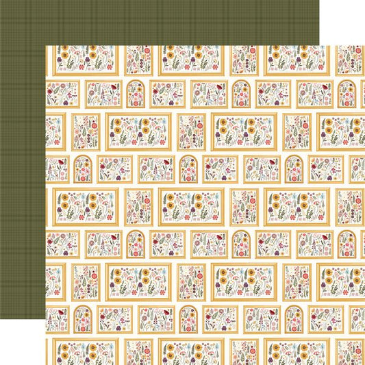 Carta Bella Pressed Floral: Framed Flowers DS Paper