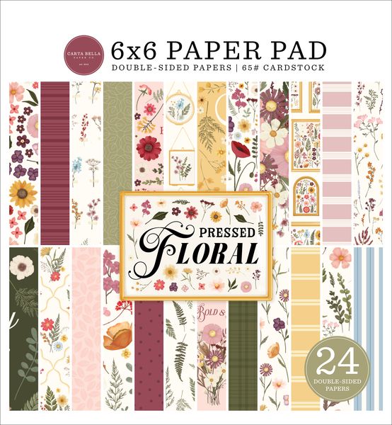 Carta Bella Pressed Floral: Pressed Floral 6x6 Paper Pad