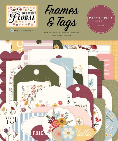 Carta Bella Pressed Floral: Pressed Floral Frames & Tags