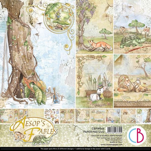 Aesops Fables Paper Pad 12X12