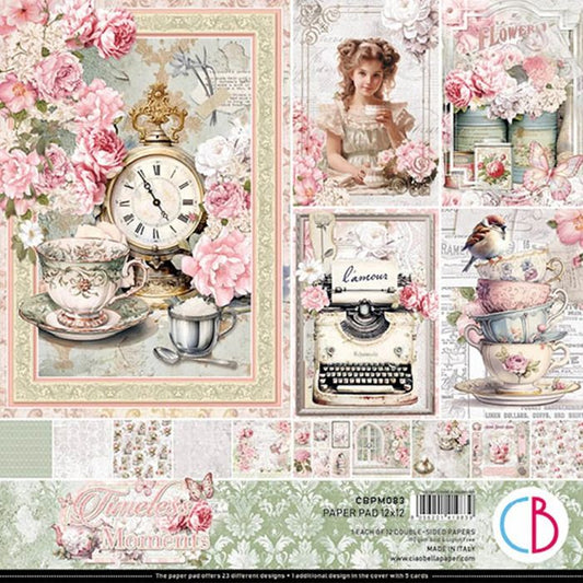 Ciao Bella Timeless Moments Paper Pad 12"x 12" 12/Pkg