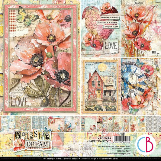 Ciao Bella Majestic Dream Paper Pad 12"x 12" 12/Pkg