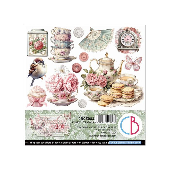 Ciao Bella Timeless Moments  Fussy Cut Pad 6"x 6" 24/Pkg